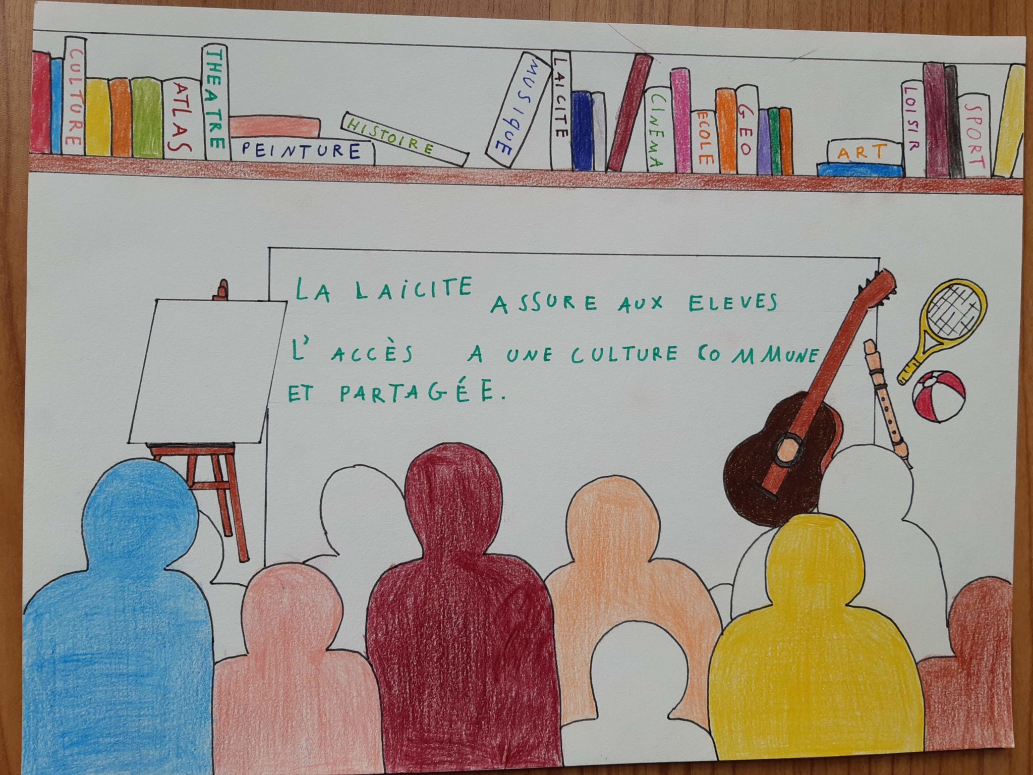 Affiches des 6ème sur la laïcité Collège Alphonse Karr
