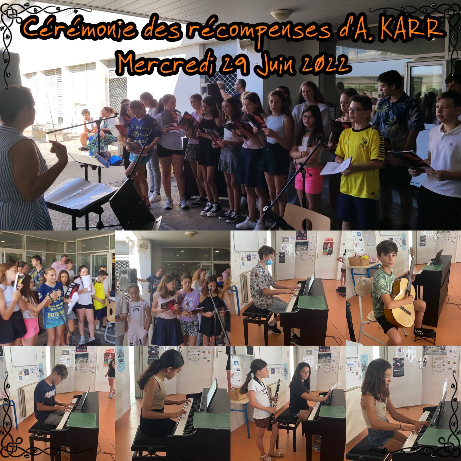 Cérémonie des le mercredi 29 Juin 2022 Collège Alphonse Karr