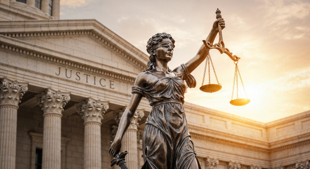 statue-de-lady-justice-devant-un-palais-de-justice